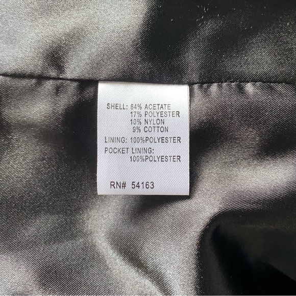 EUC CALVIN KLEIN Black Faux Fur Coat - size EXTRA SMALL - Picture 6 of 8